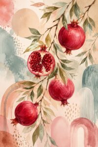 Pomegranate Boho I