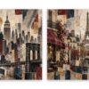 City Collage – Set of 4: all 4 pieces side by side