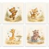 Little Safari – Set of 8: all 8 pieces side by side