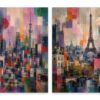 Mosaic City – Set of 4: all 4 pieces side by side