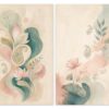 Paisley Lotus – Set of 2: all 2 pieces side by side