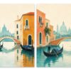 Venice Canal – Set of 2: all 2 pieces side by side