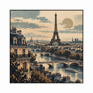 Vintage Skyline Paris