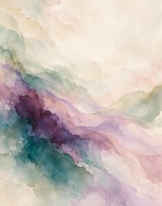 Watercolour Wash Purple I